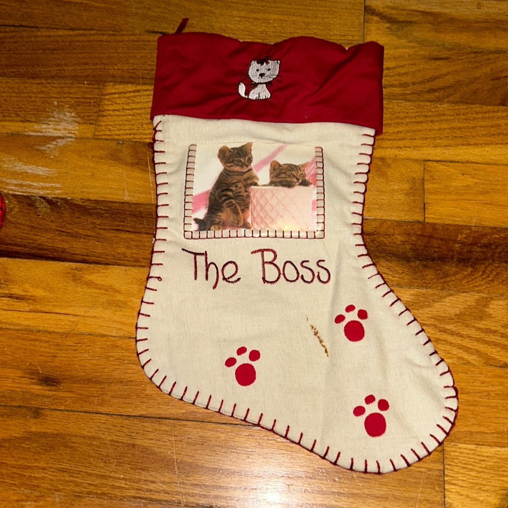 Cat Christmas Stocking